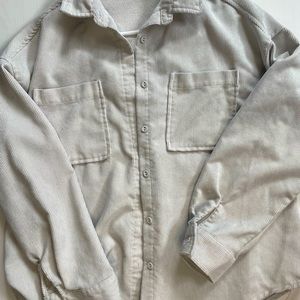 Super cute beige shacket